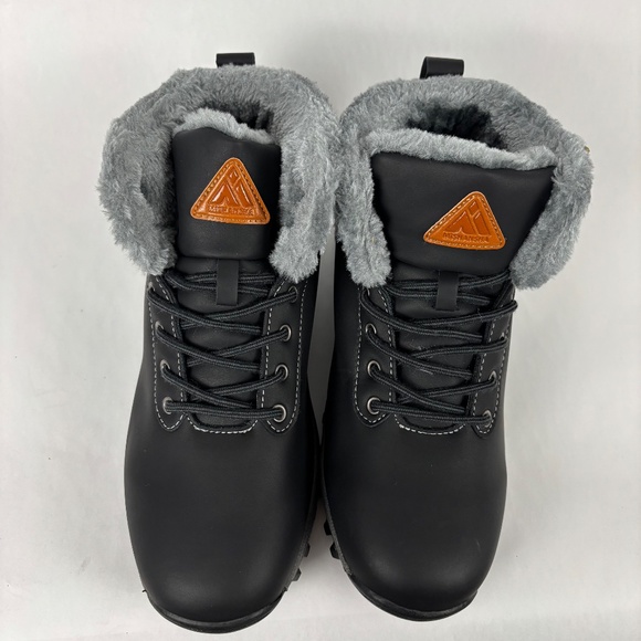 Mishansha Unisex Winter Boots Size 42, Men 9 - Women 11.5 Outdoor Lined, Leather - Picture 4 of 11